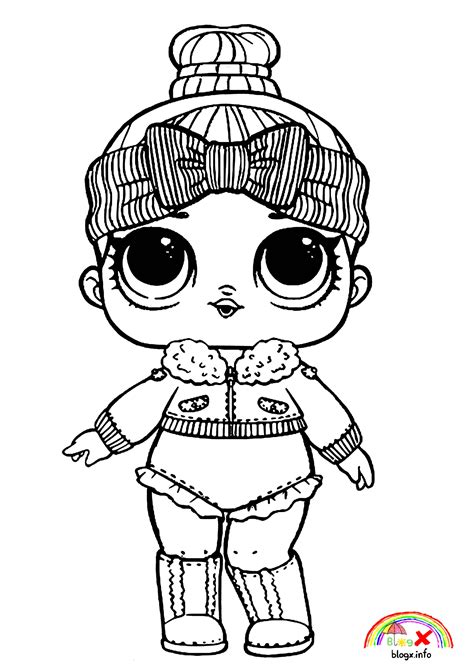 Winter Lol Dolls Coloring Pages Lol Dolls Coloring Pages Cute