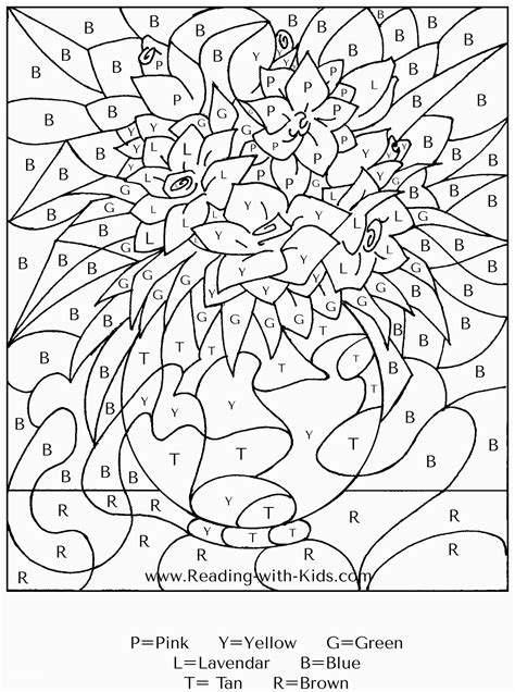 Coloring Page Color By Number Printables For Adults Beautiful