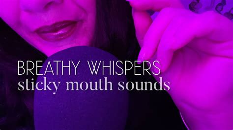 ASMR Personal Attention Close Up Breathy Whispers With Wet Mouth Sounds YouTube