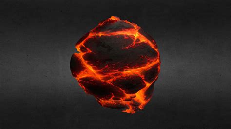 Glowing Molten Lava Rock 2k Tile Material Buy Royalty Free 3d Model