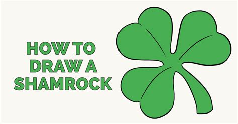 How To Draw A Shamrock Really Easy Drawing Tutorial