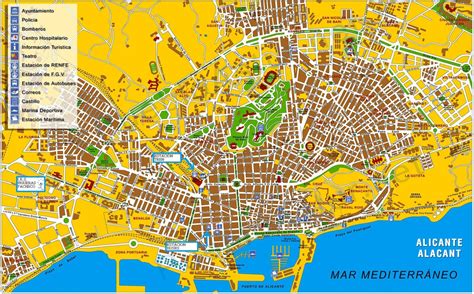 Mapas De Alicante Espanha Mapasblog
