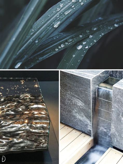 Biophilic Moodboards Water · Anooi Water Features Water Walls