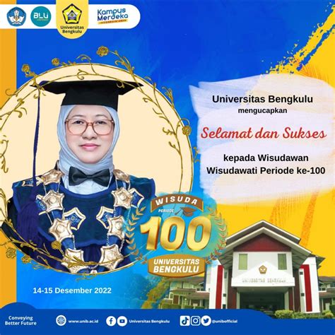Twibone Wisuda Universitas Bengkulu Periode Ke 100 Universitas Bengkulu