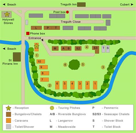 West Bay Holiday Park Map
