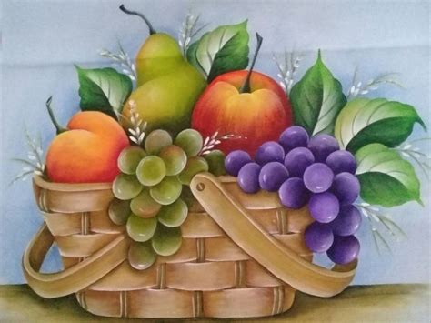 Pin De Evelyn Rabsatt Em Artes Pintura De Frutas Cesto De Frutas