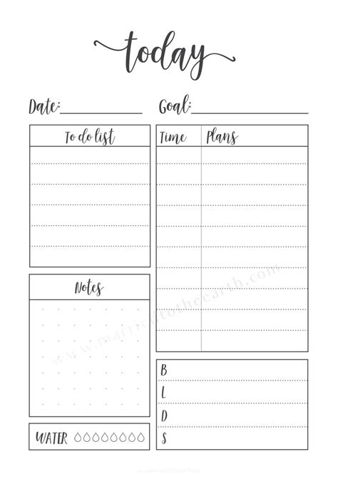 Printable Bullet Journal Daily Pages Bullet Journal Layout Templates