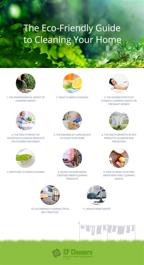 The Eco Friendly Guide To Cleaning Your Home Infographic