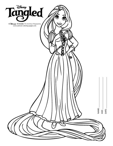 Download Rapunzel Printable Disney Princess Coloring Pages Png Colorist