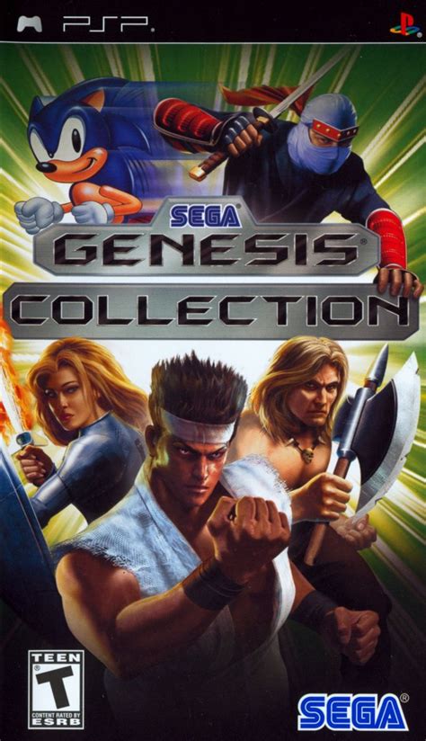 Sega Genesis Collection 2006 Psp Box Cover Art Mobygames