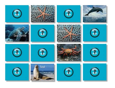 Sea Life Memory Game | Stages Learning Materials