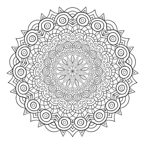 Unique Mandala Vector In Floral Style Circle Zentangle