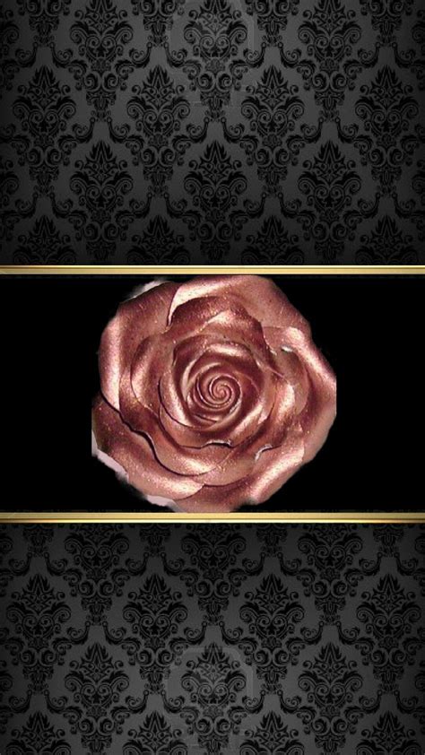 Blackgold And Rose Gold Wallpaperby Artist Unknown