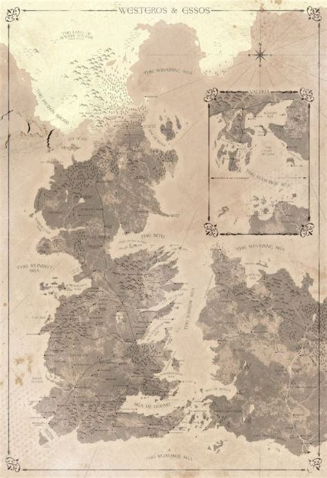 Map Of Westeros Valyria Maps Of The World