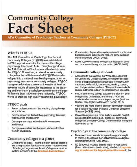 Free 37 Sample Fact Sheet Templates In Pdf Ms Word Pages
