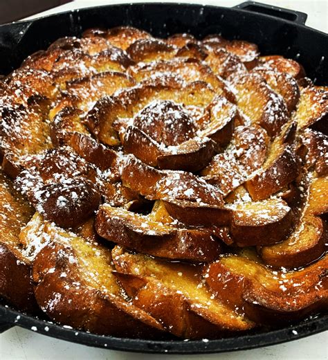 Brioche French Toast Bake With Brown Sugar Butter Drizzle Rbreakfast
