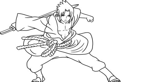 Cool Sasuke Coloring Page Download Print Or Color Online For Free