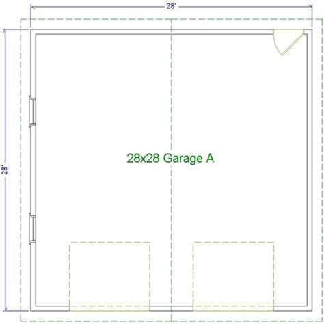 28 X 28 Two Car Garage Garages Custom Modular Direct