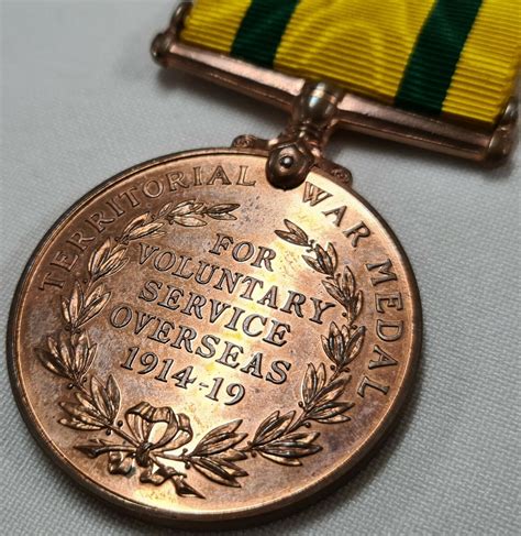 Un Named Original Ww1 British Army Territorial Forces War Medal Jb