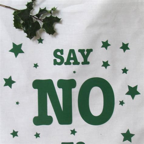 Say No To Sprouts This Christmas Tea Towel By Edamay