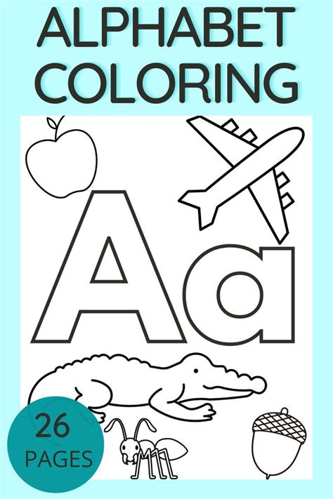26 Printable Alphabet Coloring Pages Coloring Book Coloring Page