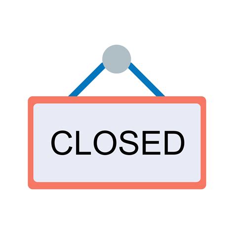 Vector Closed Sign Icon 442733 - Download Free Vectors, Clipart ...