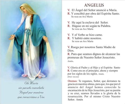 Tarjetas Y Oraciones Catolicas Angelus