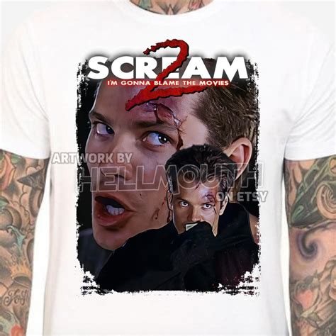 Scream 2 White T Shirt Mickey Altieri Timothy Olyphant Etsy