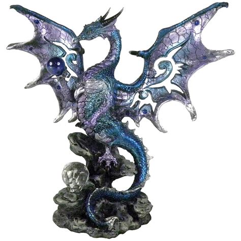 Blue Dragon Protector Figurine By Nemesis Now Everything Dragon Shop