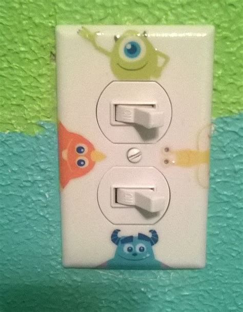Monsters Inc Outlet Lightswitch Cover Monsters Inc Room Monsters Inc