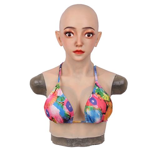 Realistic Silicone Headgear With Breast Female Emily Crossdresser Transgender Drag Queen Buy