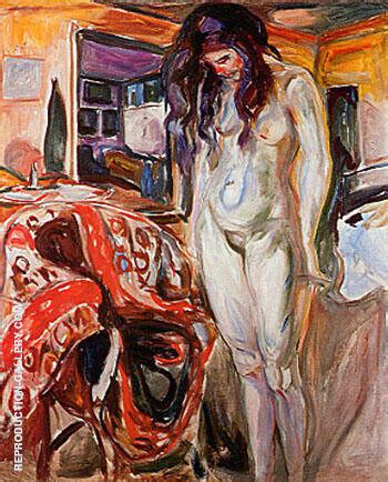 Nude By The Wicker Chair 1929 By Edvard Munch Oil Painting Reproduction