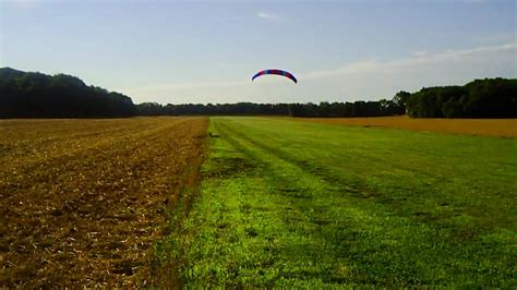 Buckeye Dragonfly Flying Powered Parachute Circling The Field Youtube