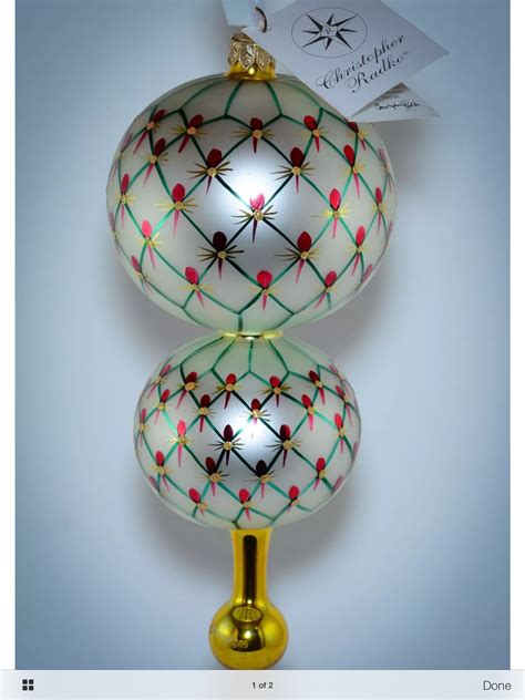 Product titlewooden painted christmas decoration pendant xmas tre. Christopher Radko - French Regency 99-345-0 | Christopher ...
