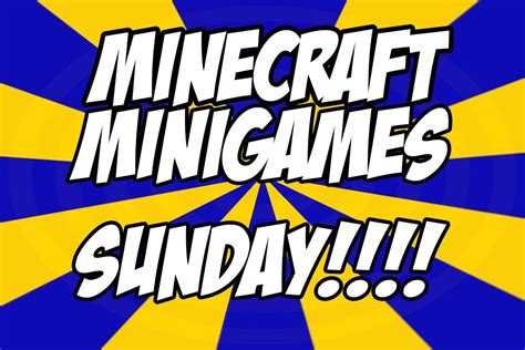 Minecraft Mini Games Sundays 1 Wfriends Youtube