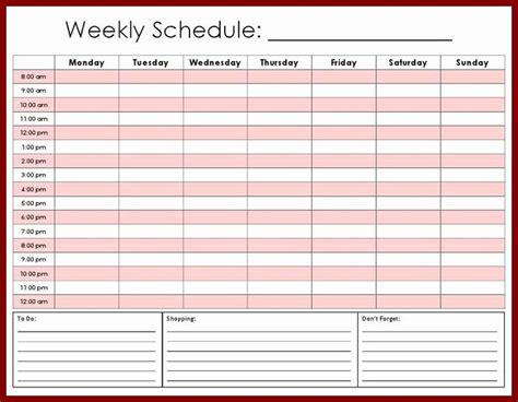 Daily Work Schedule Template Culturopedia Peloton Weekly Workout