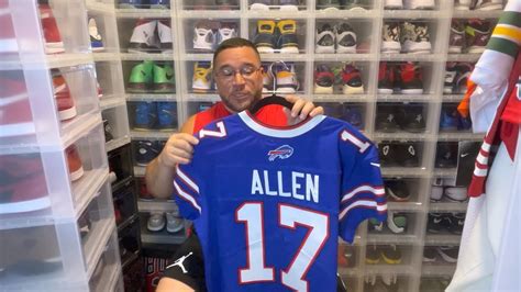 Josh Allen Nike Elite Authentic Buffalo Bills Jersey Youtube