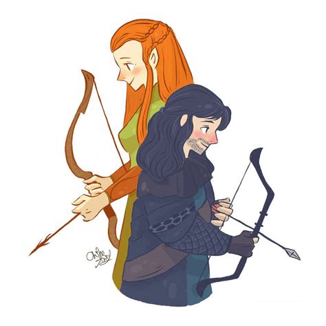 Tauriel And Kili By Trasigpenna On Deviantart Hot Sex Picture