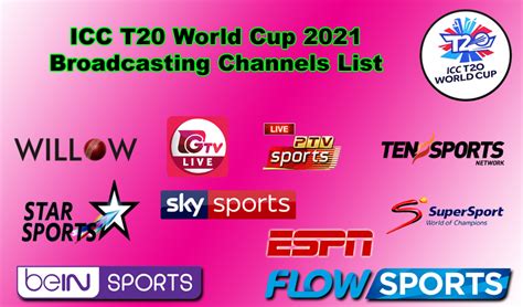 T20 World Cup 2021 Broadcasting TV Channels List