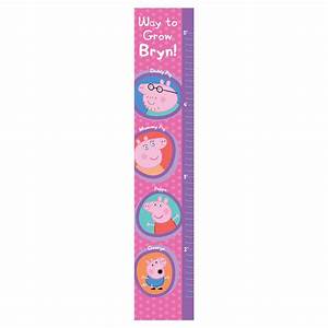 Peppa Pig Way To Grow Easy Move Canvas Growth Chart Wall Decor