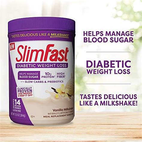 Slimfast Diabetic Meal Replacement Shake Mix Chocolate Milkshake