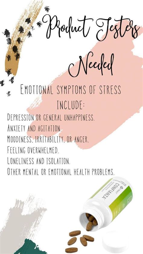 Physical Symptoms Of Stress It Works Marketing Product Tester Stress And Depression