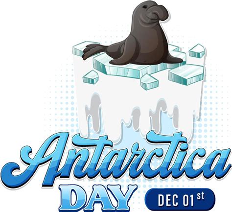 Happy Antarctica Day Poster Design 14291785 Vector Art At Vecteezy