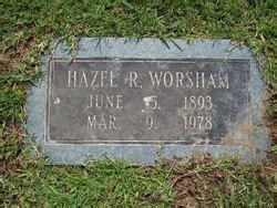 Hazel Ruth Roberts Worsham 1893 1978 Find A Grave Memorial