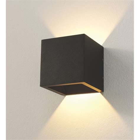 Wandlamp Cube Dim To Warm Zwart Led Ip Lampenhuis