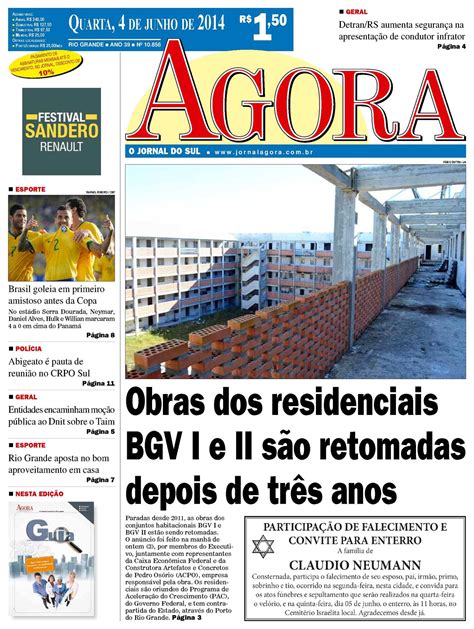Calaméo - Jornal Agora - Edição 10856 - 4 de junho de 2014