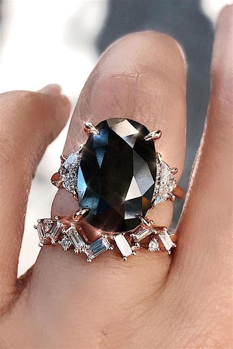 24 Unique Black Diamond Engagement Rings Oh So Perfect Proposal