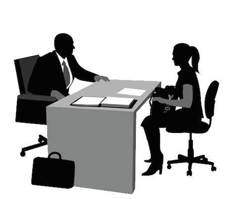 Job Interview Silhouette Png Clipart Png Mart