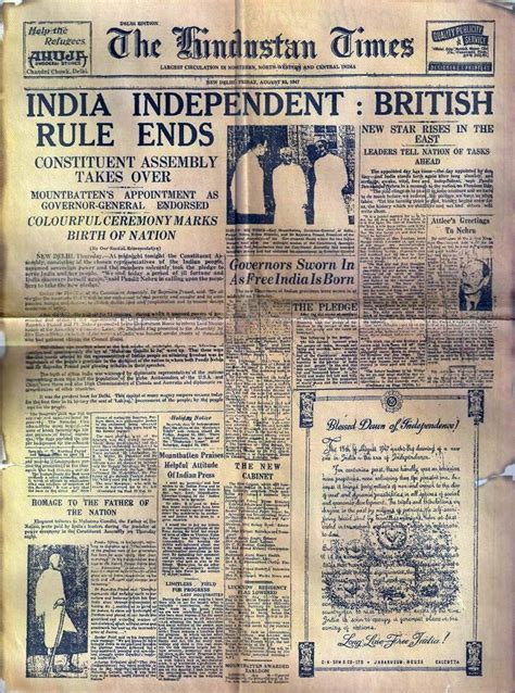 How World Newspapers Reported Indias Independence In 1947 The Indian