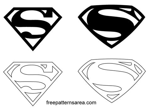 Superman Symbol Logo Vectors Freepatternsarea